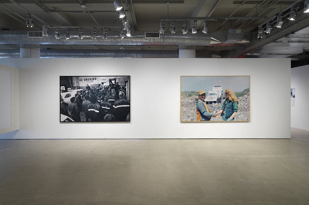  Mierle Laderman Ukeles,  Maintenance is Forever , installation view,  Re: Working Labor , Sullivan Galleries, School of the Art Institute of Chicago, 2019. Photo: Tom Van Eynde 