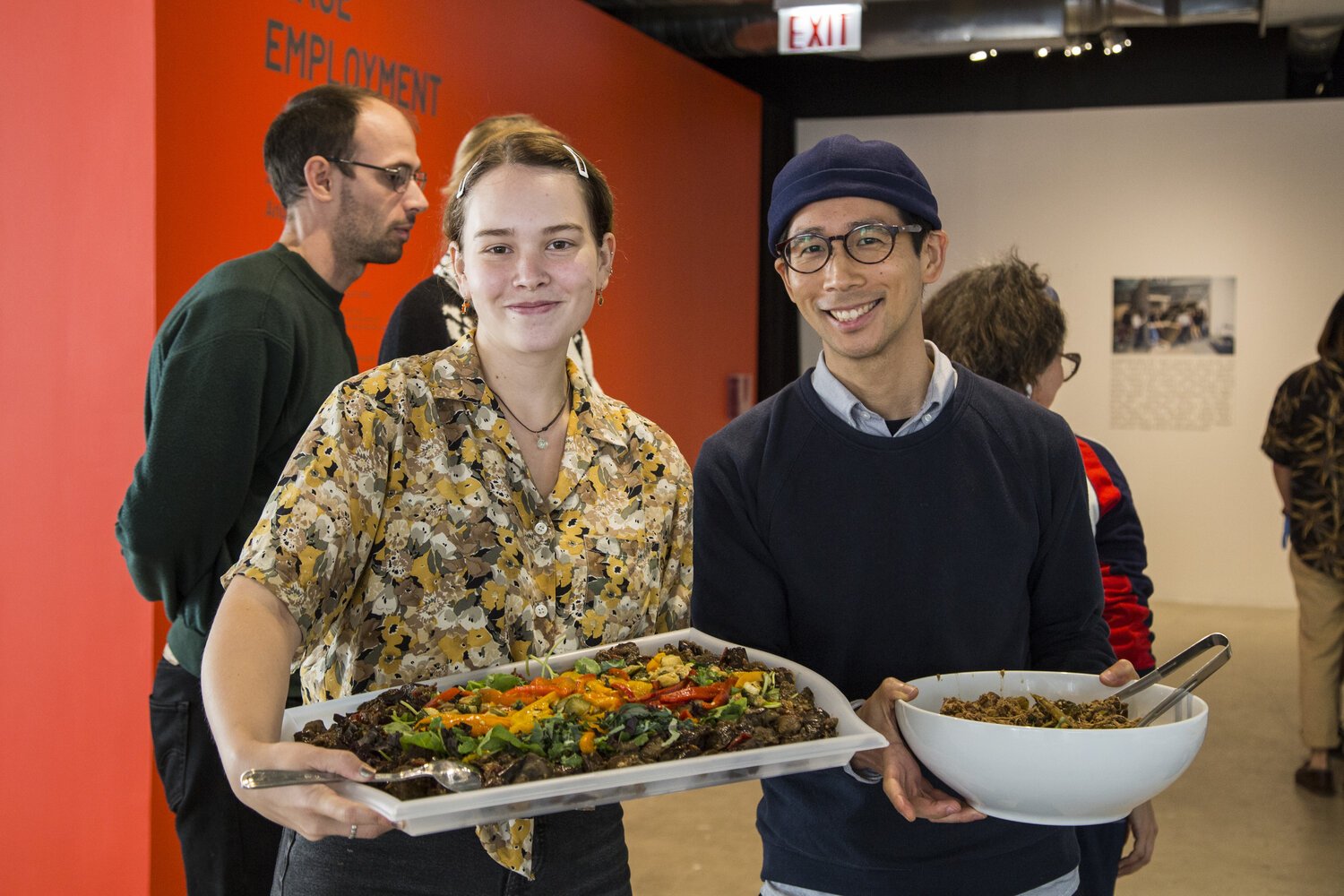   Serving IV: “As Long As We Are Here…” , Mierle Laderman Ukeles, performance, Sullivan Galleries, The School of the Art Institute of Chicago, 2019. Photo: Jaclyn Rivas 