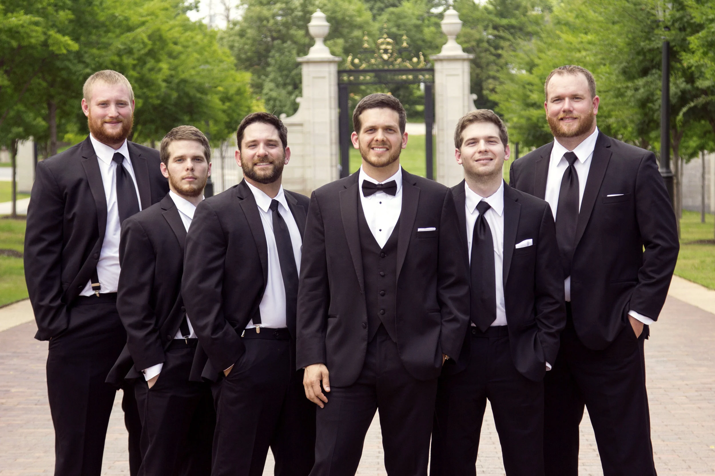 ABOVE: Brian found the perfect tuxedos at Jos. A. Bank in Rogers, AR. 