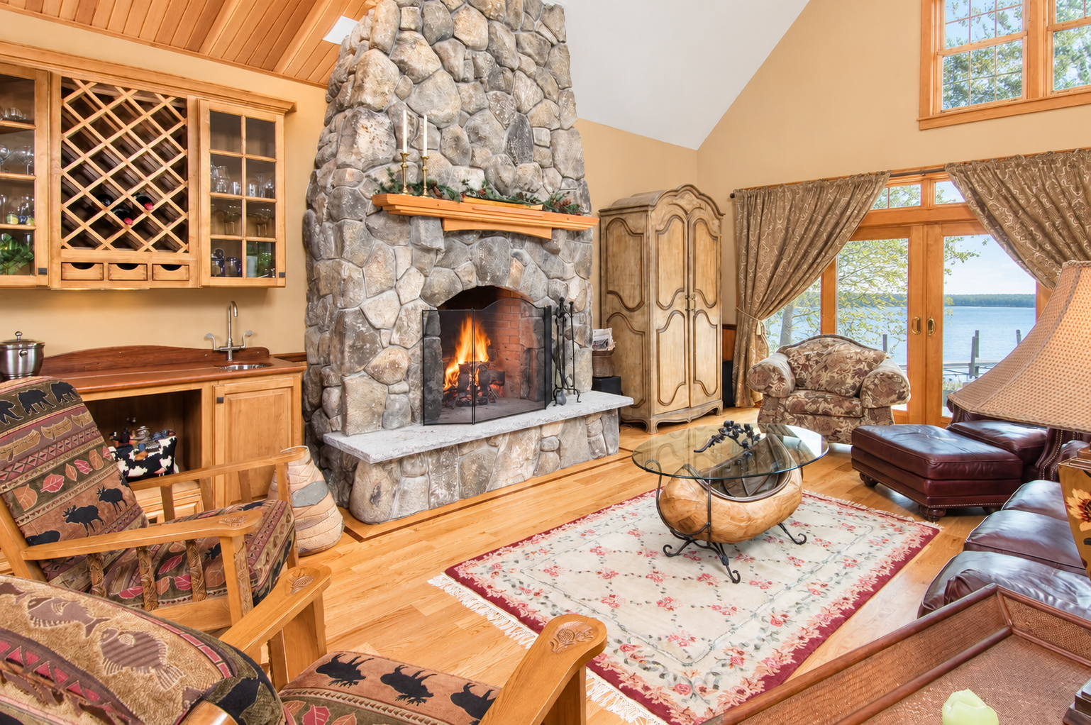 Rustic Lakeside Lodge Living Room.png