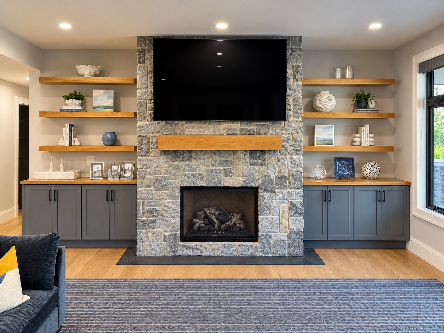 Symmetrical Modern Fireplace Living Room.png