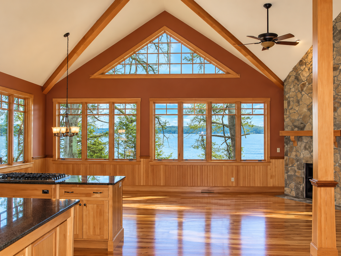 Lakeside Cabin Interior with Vaulted Windows.png