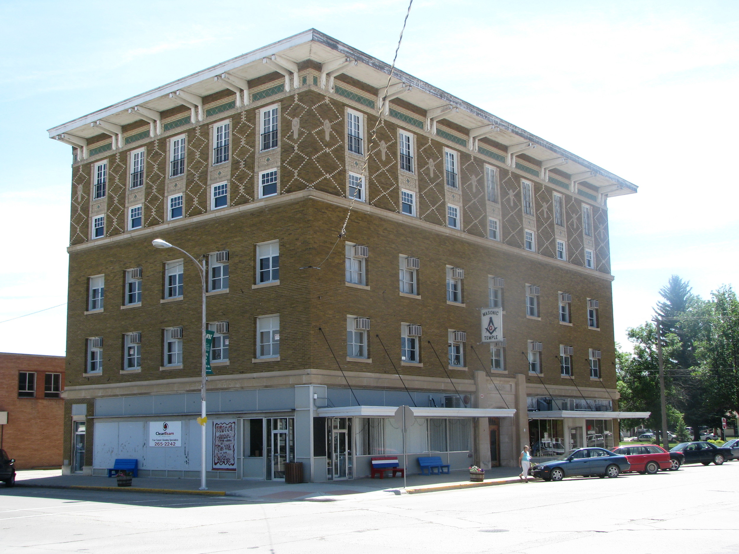 The Havre Masonic Temple is in very good hands today with preservationists Mark Whitacre and Erica Farmer of Havre. They plan to rehabilitate the building for retail, office, and meeting space.