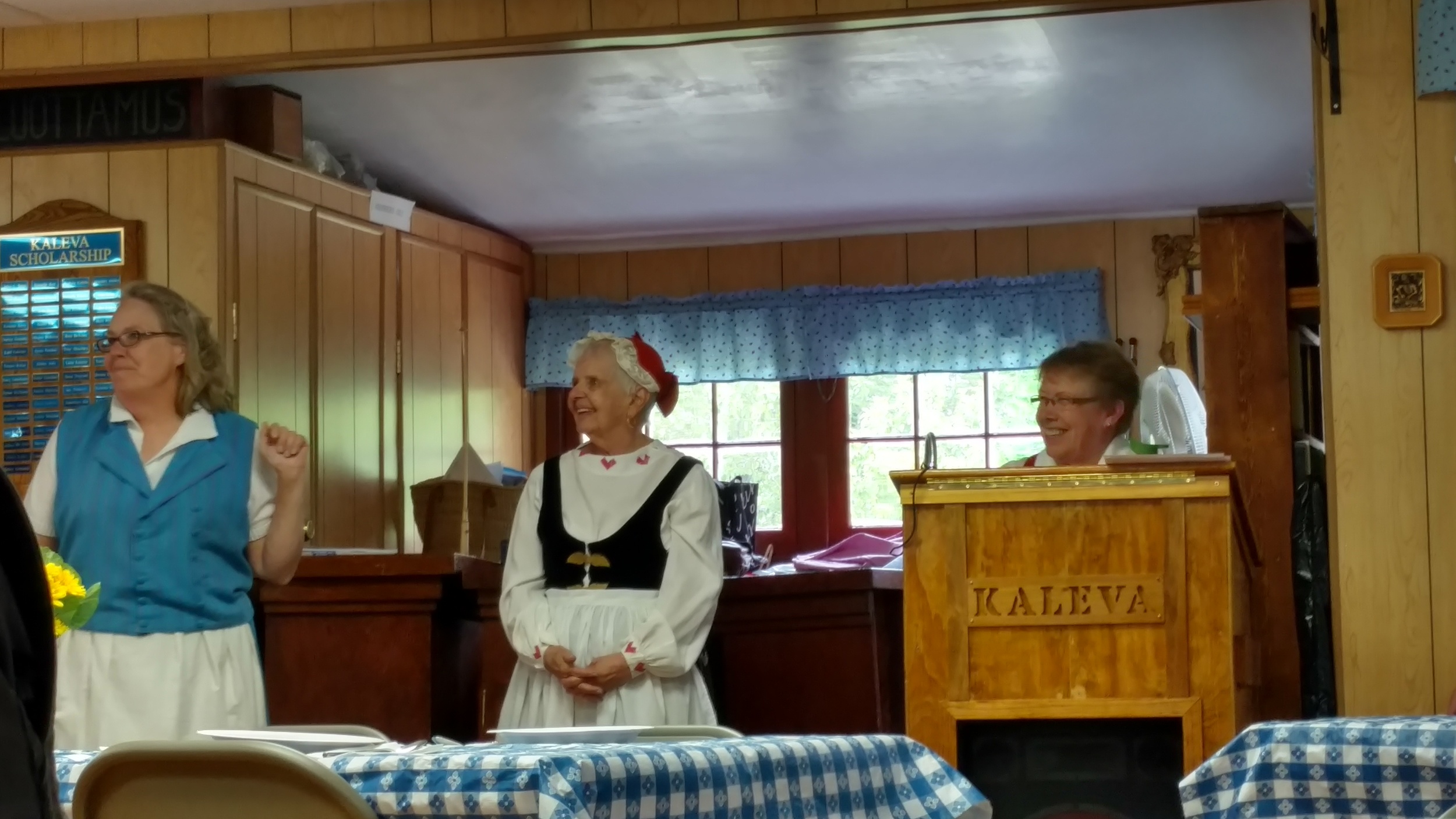 At the Kaleva Lodge, the Knights and Ladies of the Kaleva cooked up a traditional Finnish lunch of fish stew, homemade bread, and rice pudding. What a treat it was!