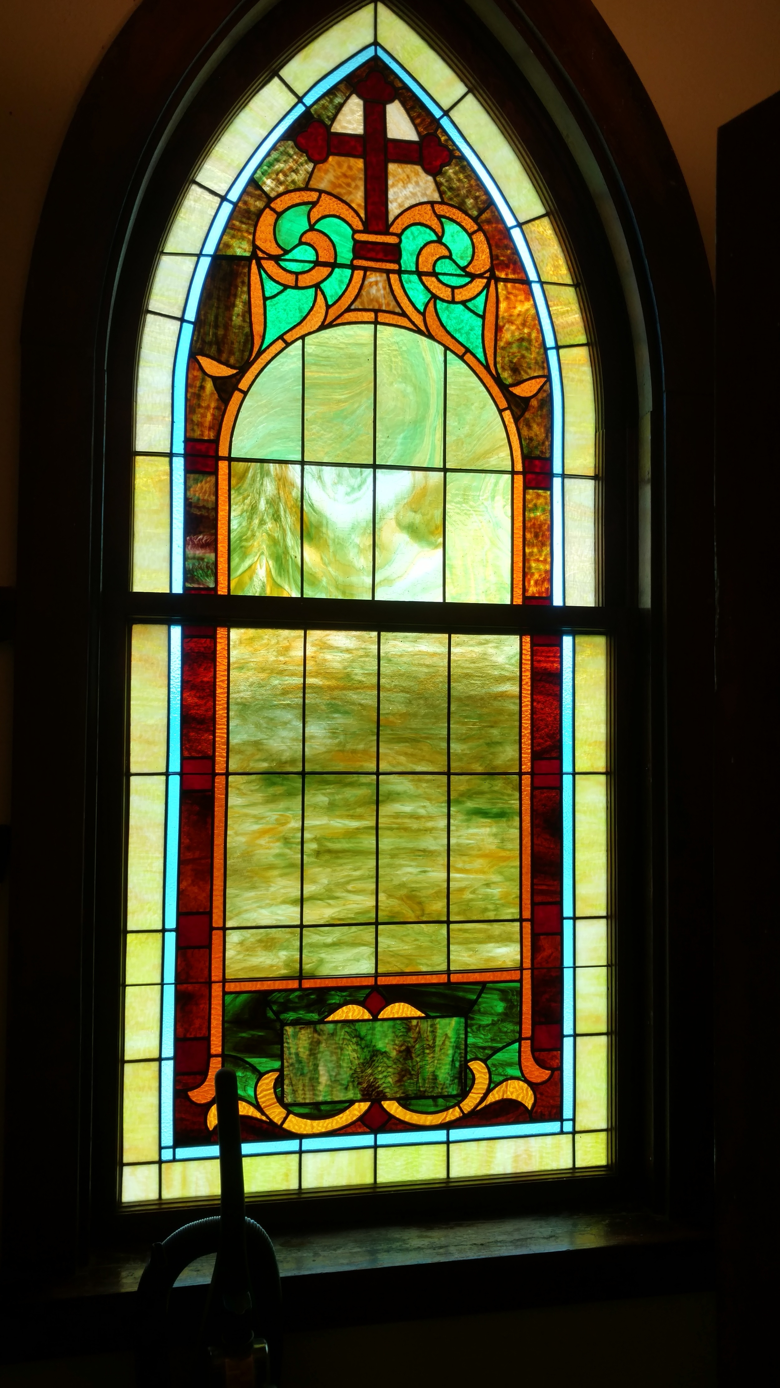 The interior of the church is in pristine condition.