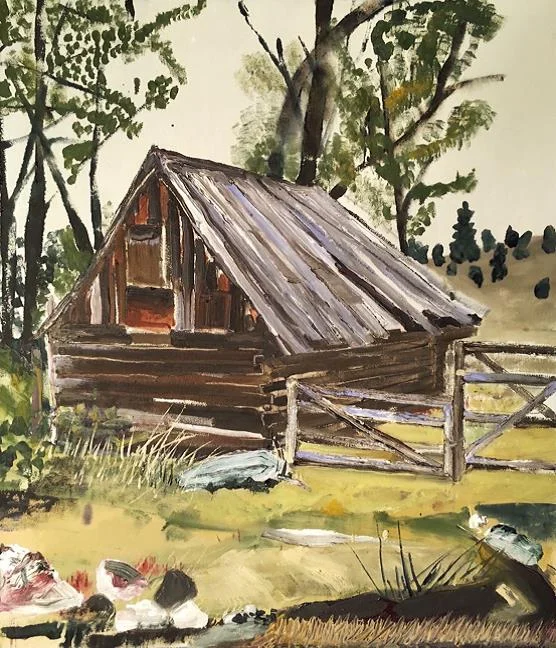 Old Shack with Gated Fence