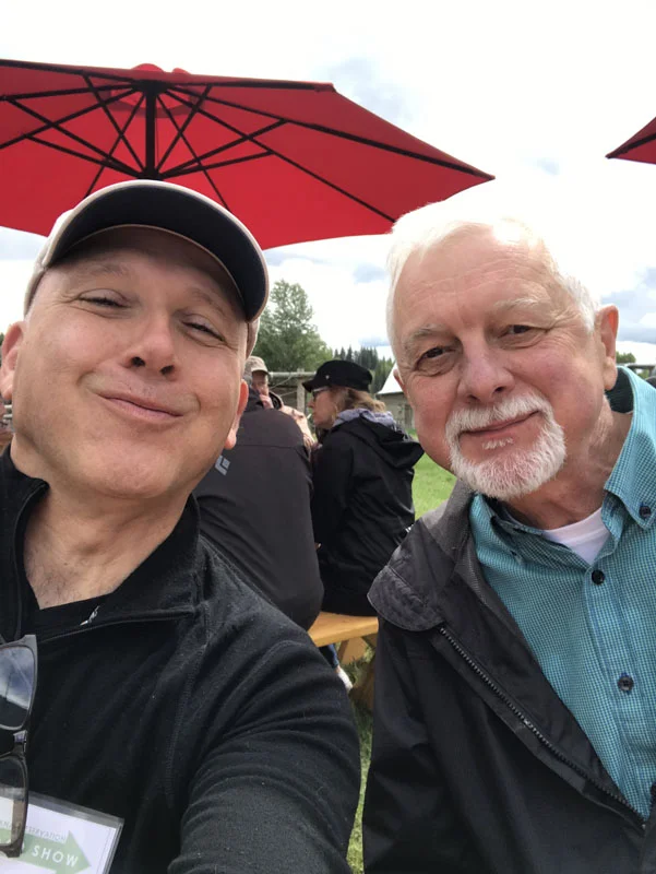 MPA Board Member and photographer extraordinaire, Rafael Chacon with Lon Johnson.