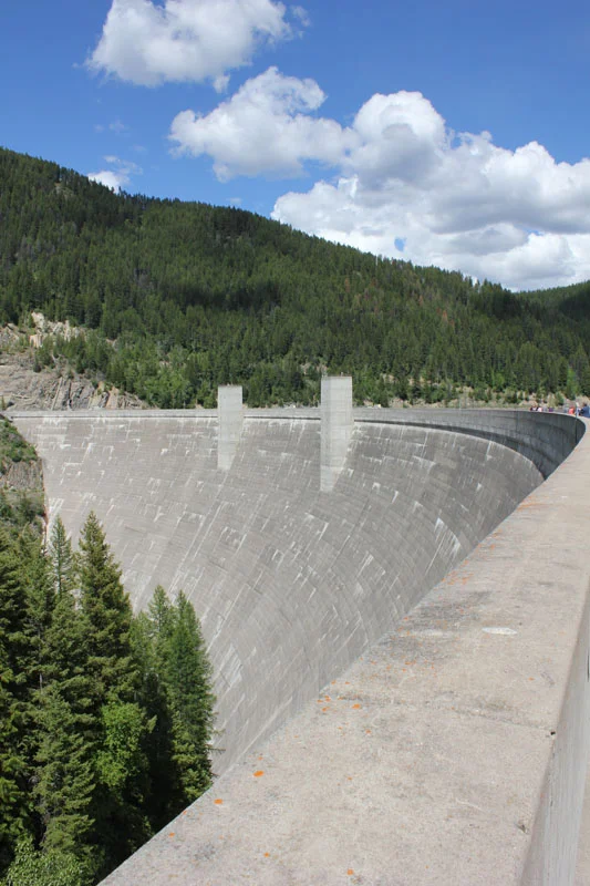 Visitors to the Dam can walk or drive right across the top of the dam wall and marvel at its sheer size.