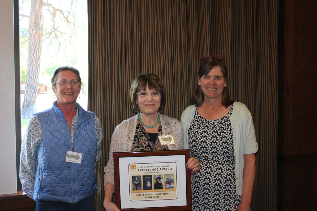 Outstanding Individual Achievement Award winner Ellen Baumler with MPA Board Member Stephanie Ambrose-Tubbs and Chere Jiusto