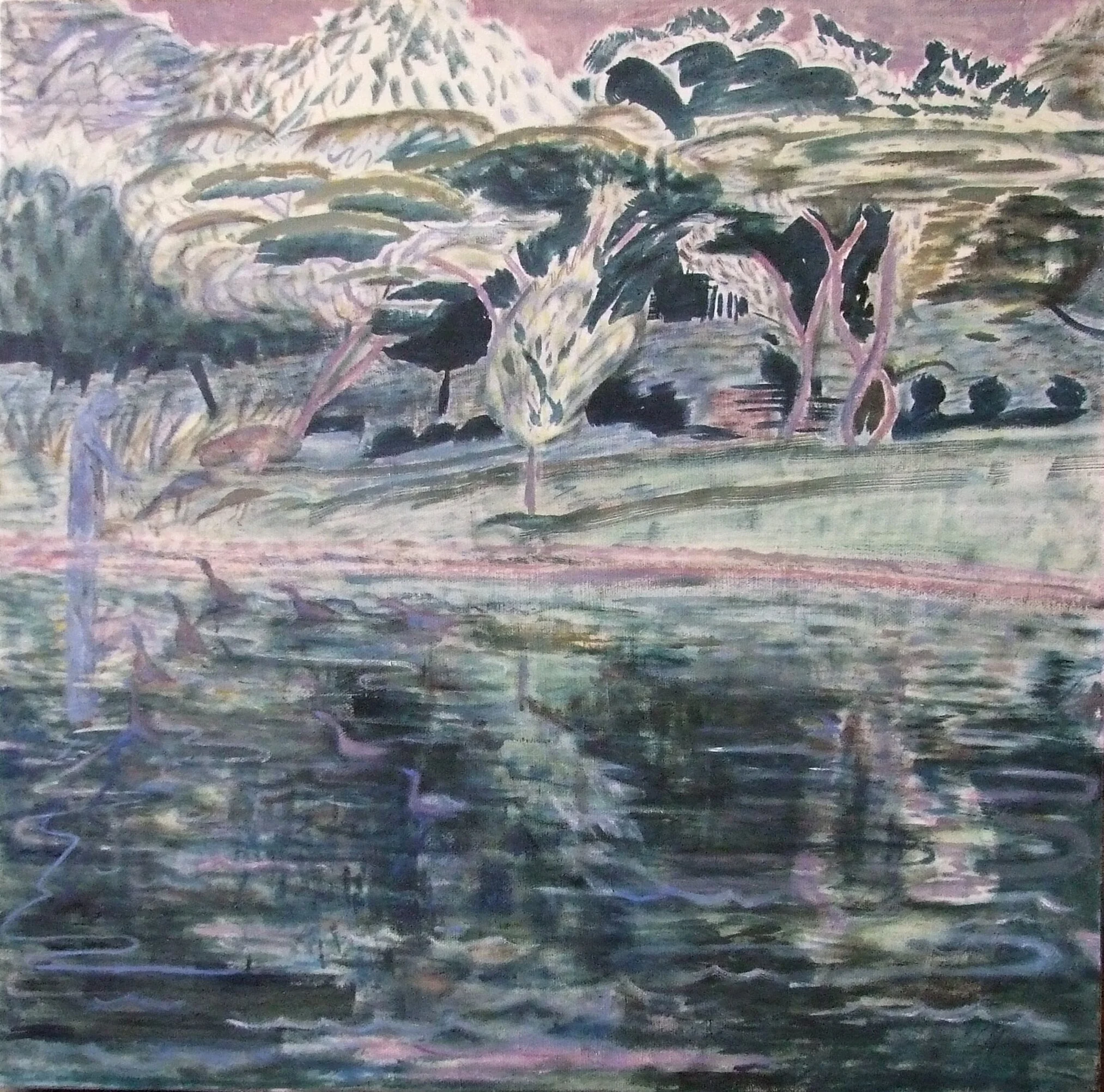 Those Who Feed the Waterfowl - 2020 - 20x20” Oil on Canvas