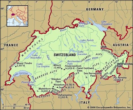 Engadin is in the south east corner right next to the Swiss National Park