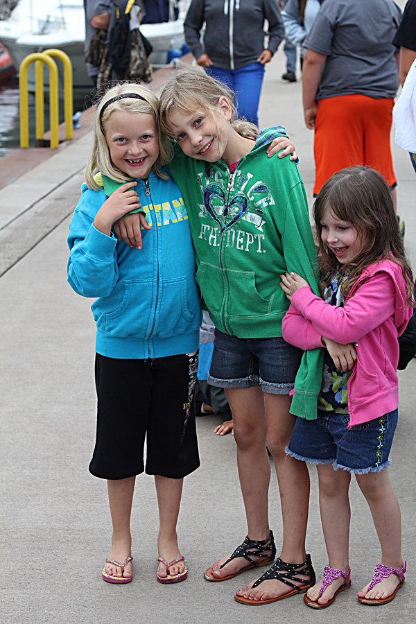 The girls made a few new friends amongst the other farm families. The Wisconsin Farmer's Union camp counselors provided activities for the kids while the adults were in training, and they had a great time.