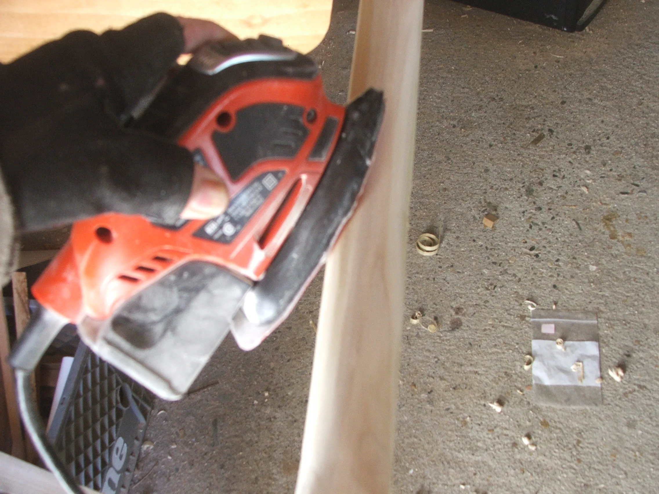 Sand neck with 80 grit, 120 grit, 220 grit sandpaper