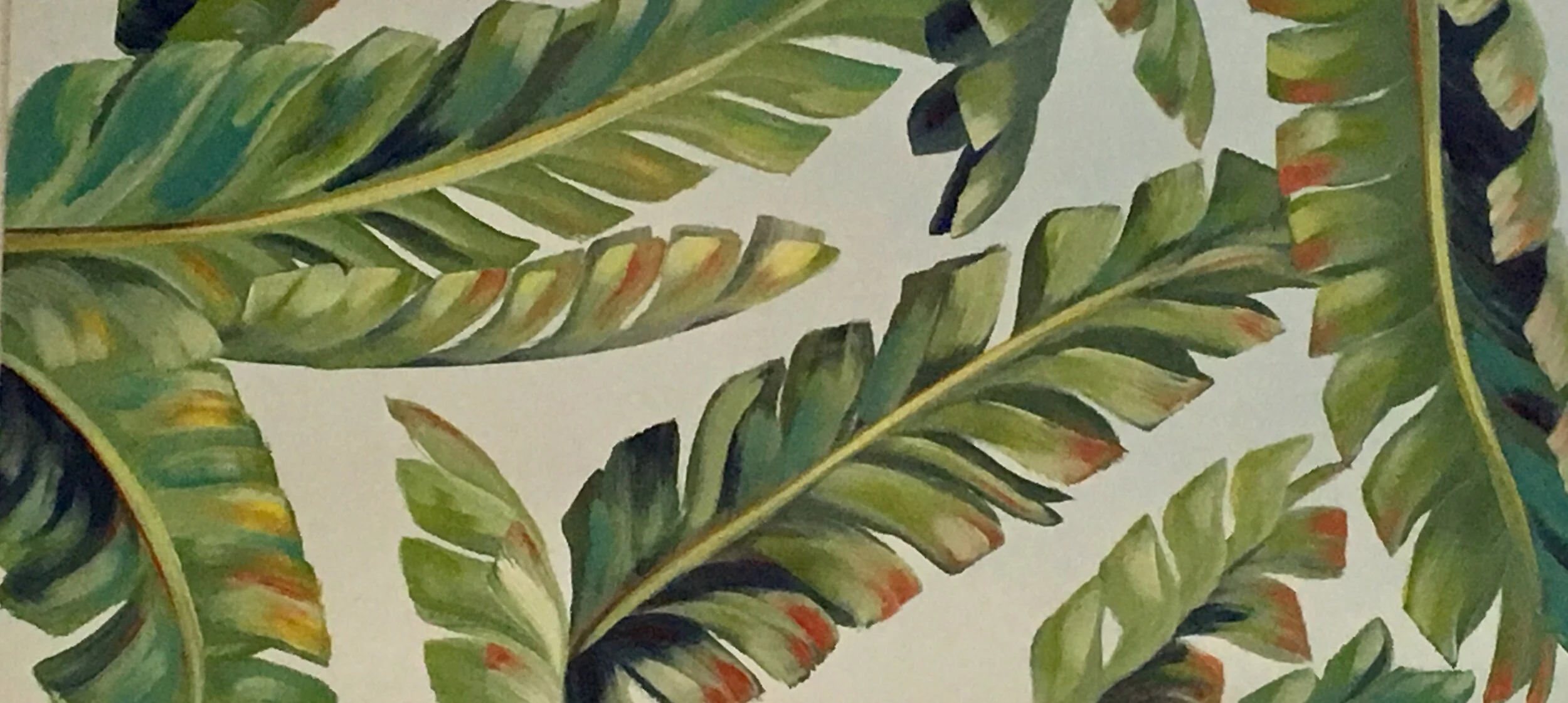 Banana Leaves, 2' x 3.5'