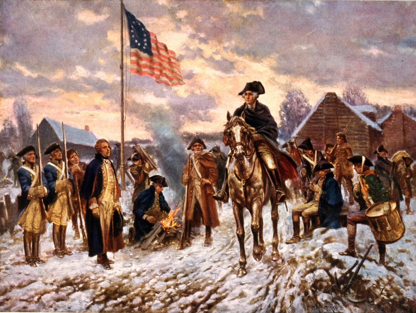 The Barefoot and Freezing March to Valley Forge