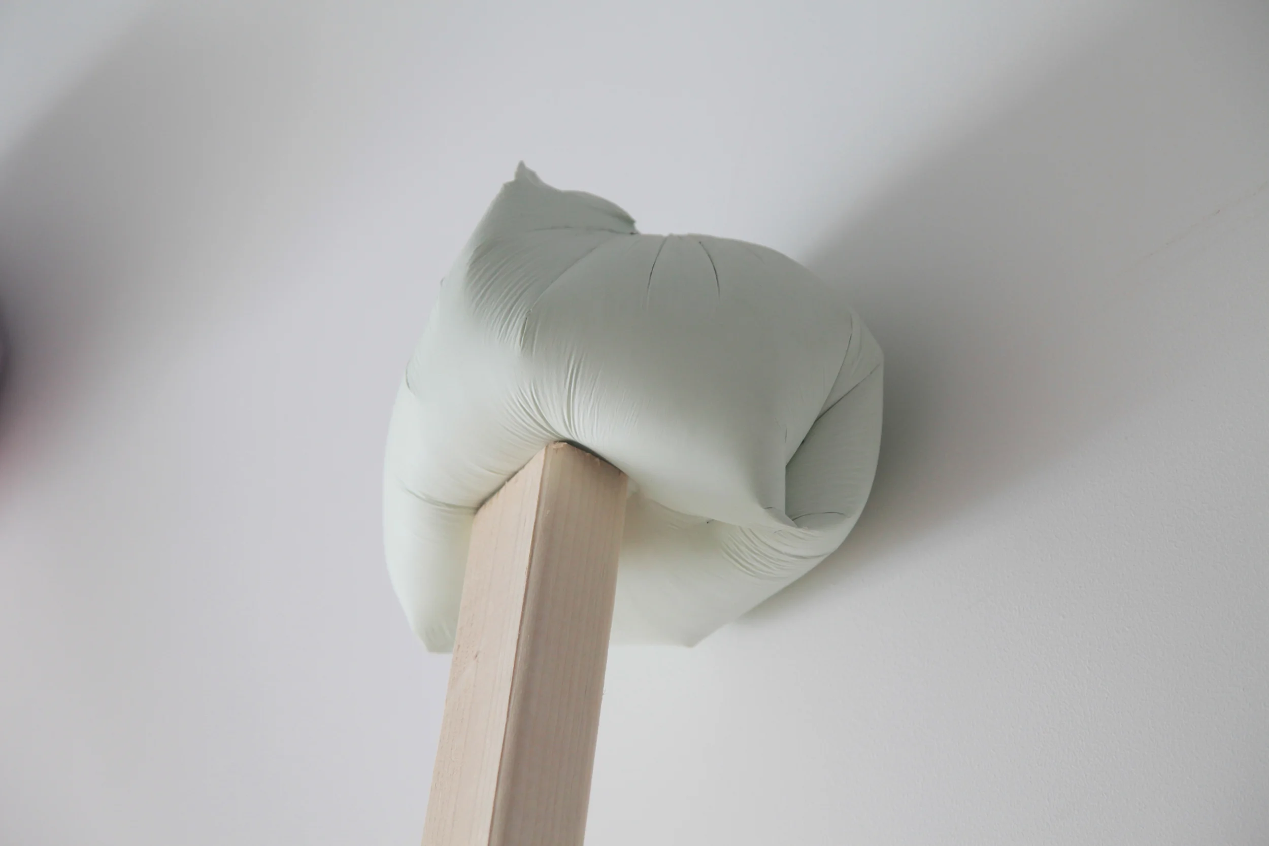 Untitled (detail), 2014 plaster, pigment, wood 31 x 96 x 144 in