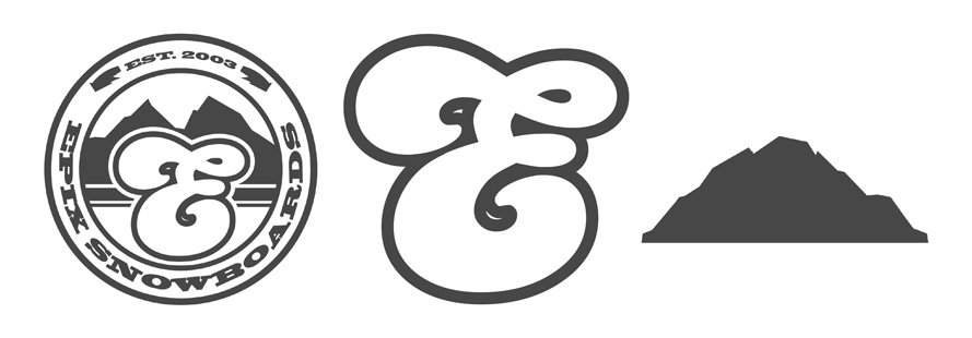 Logo 1: Circle, Secondary Logo: Classic 'E' and Brand Icon: EPIX Mountian