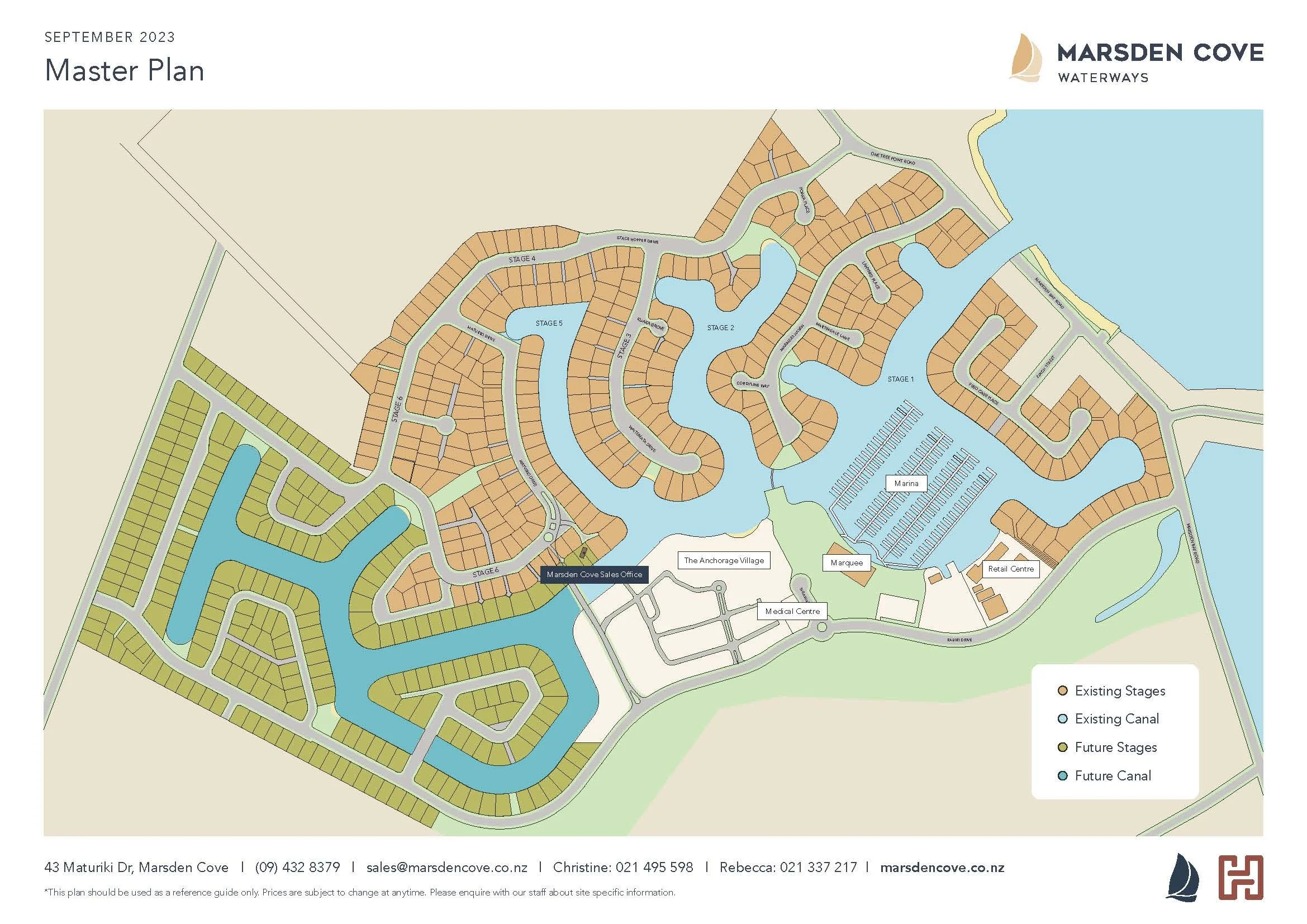 Sections — Marsden Cove