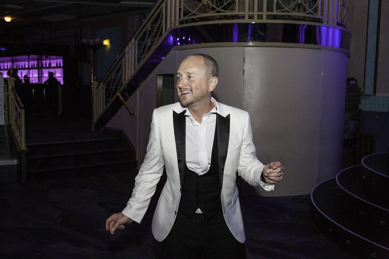 A Post Office employee enjoys himself dancing at the Troxy