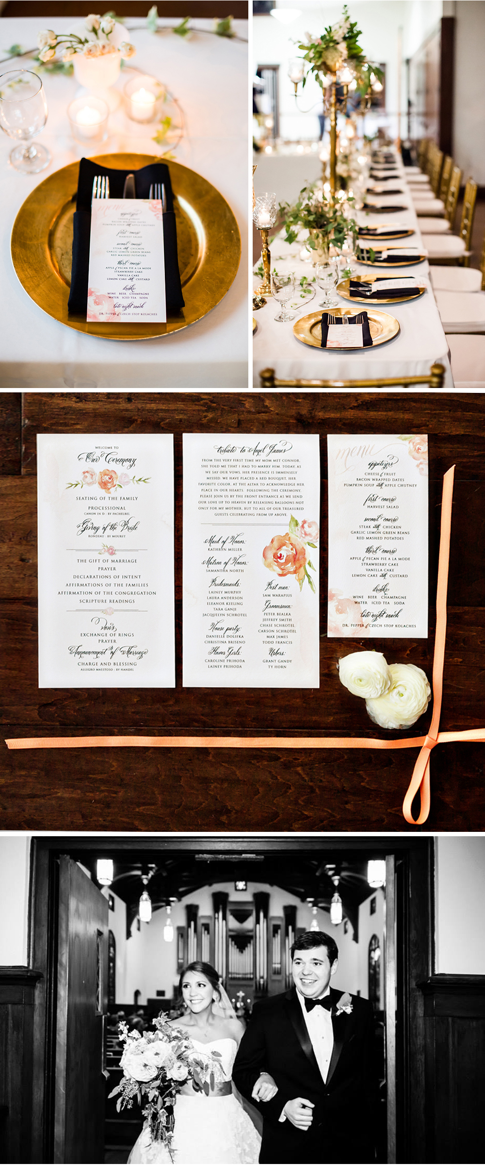 Wedding Suite Menus and Programs