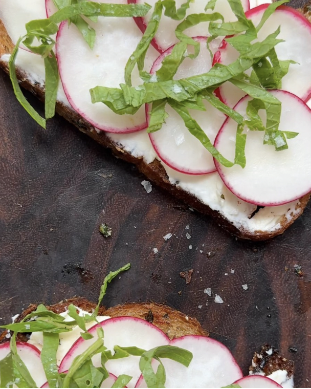Radish Toasts