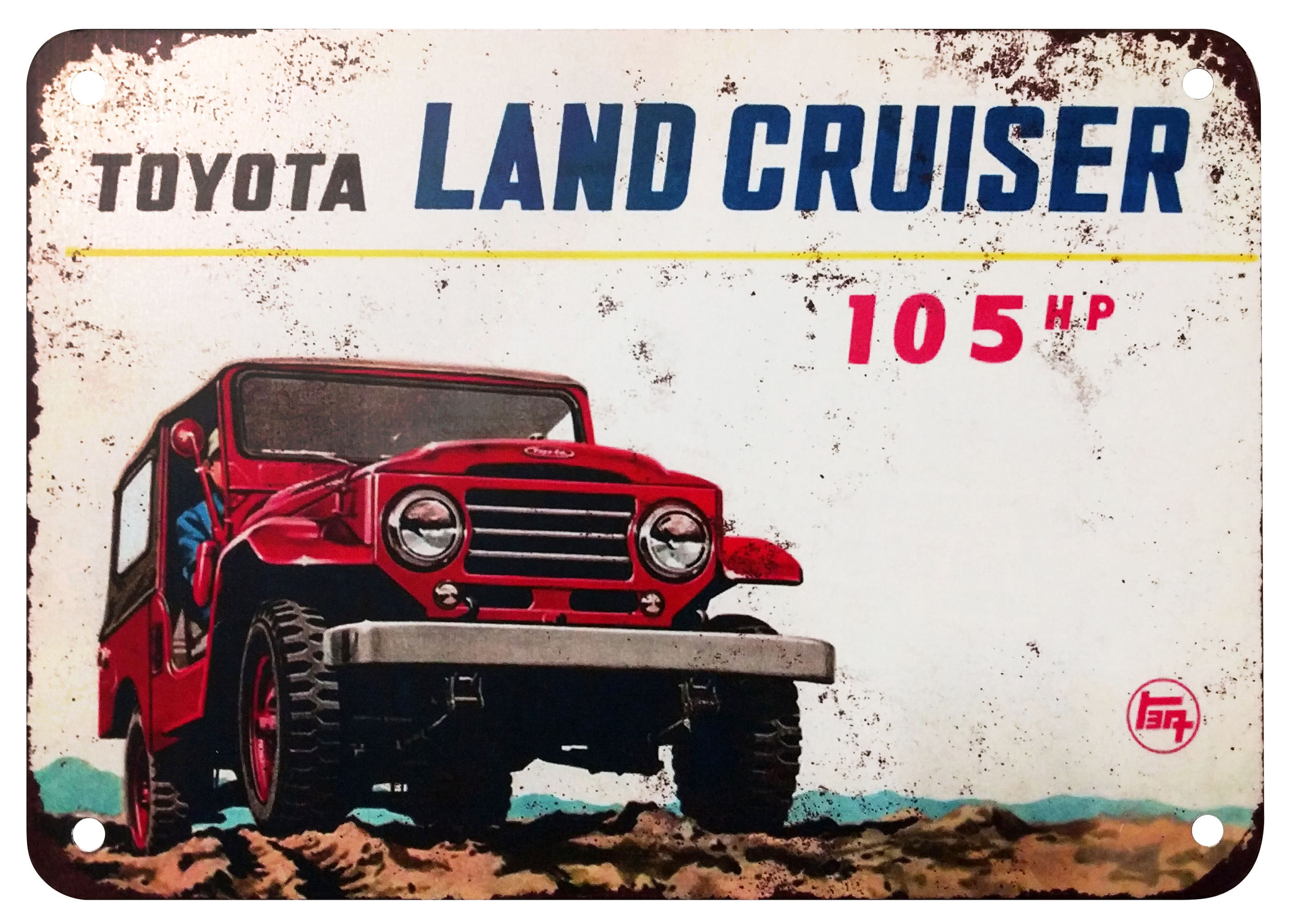Toyota Land Cruiser Metal Sign