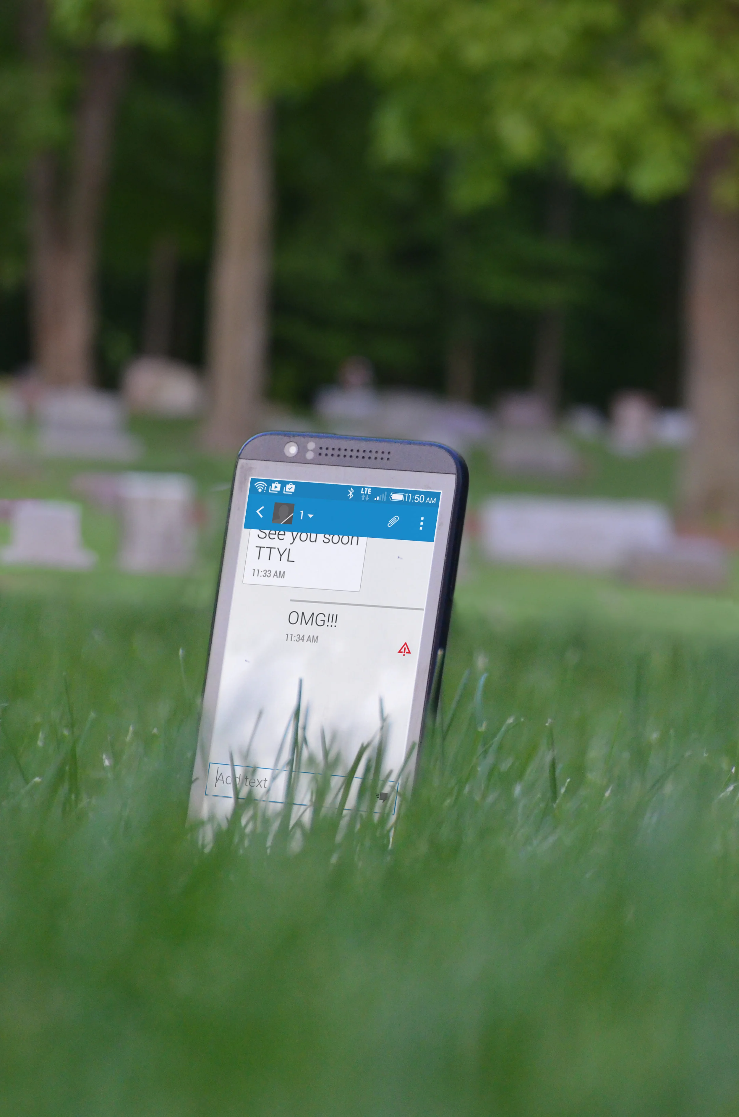 Cell Phone Tombstone