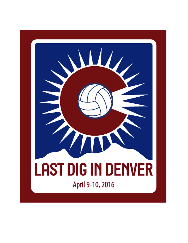 Logo for Last Dig in Denver volleyball tournament