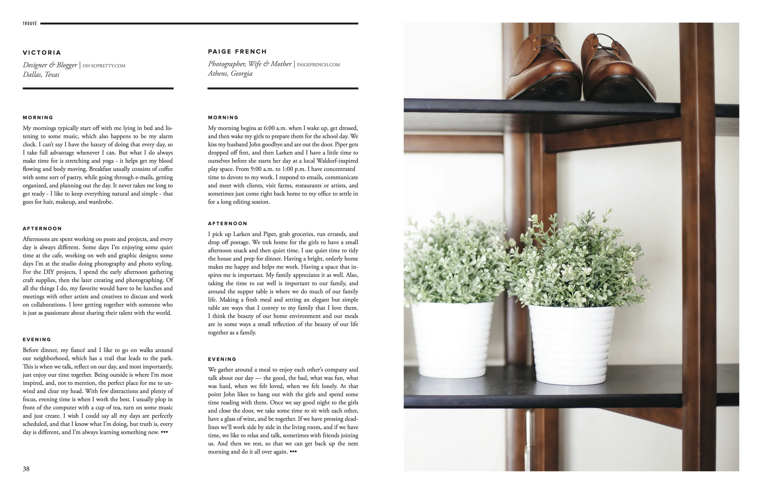 Paige French: A Day in the Life for Trouvé Magazine