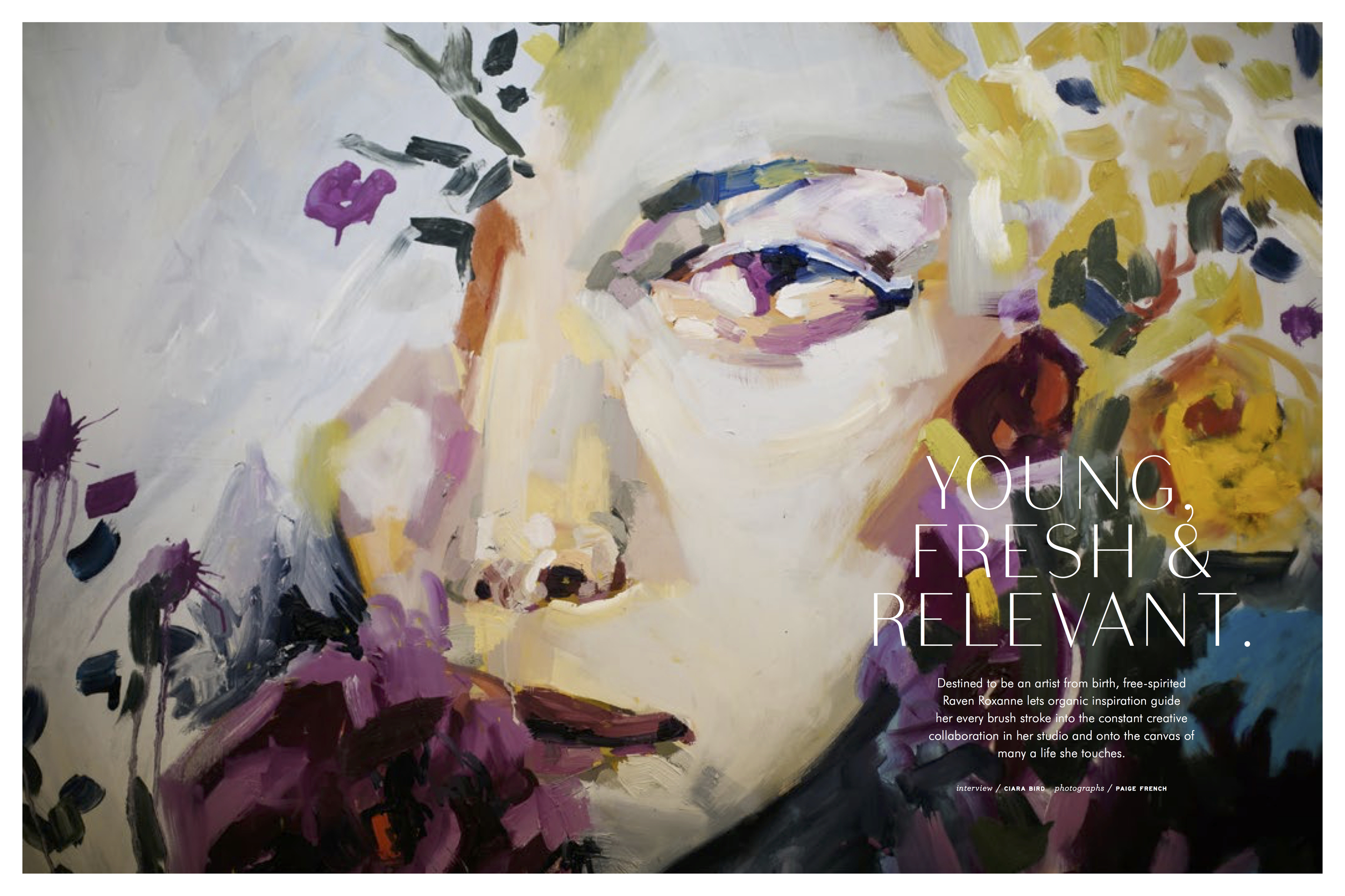 artist Raven Roxanne for Four Magazine