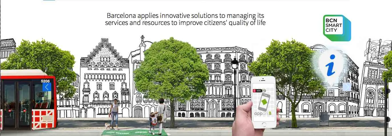 Picture taken from the Barcelona Smart City website: It's Barcelona's goal to improve citizens' quality of life through innovative solutions