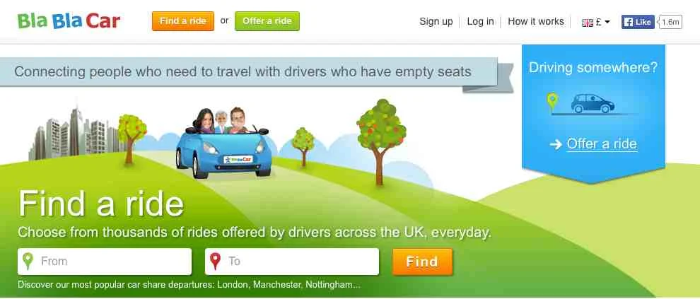 BlaBlaCar website 