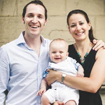 Erdbär founders: Natascha and Alex Neumann, together wit their son Dylan