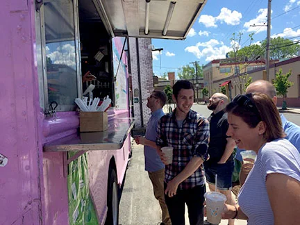 Cambridgeport Thursdays 11a-2p New on the scene and right in the parking lot of our good friends at Wistia . Yay more Cambridge spots!