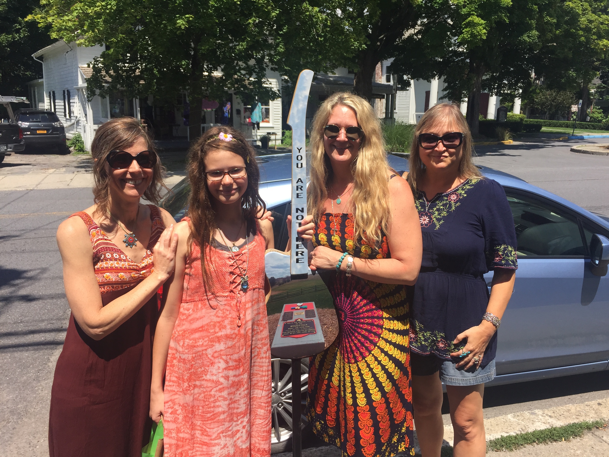 Kimberly, left, with her daughter and two life-long friends.