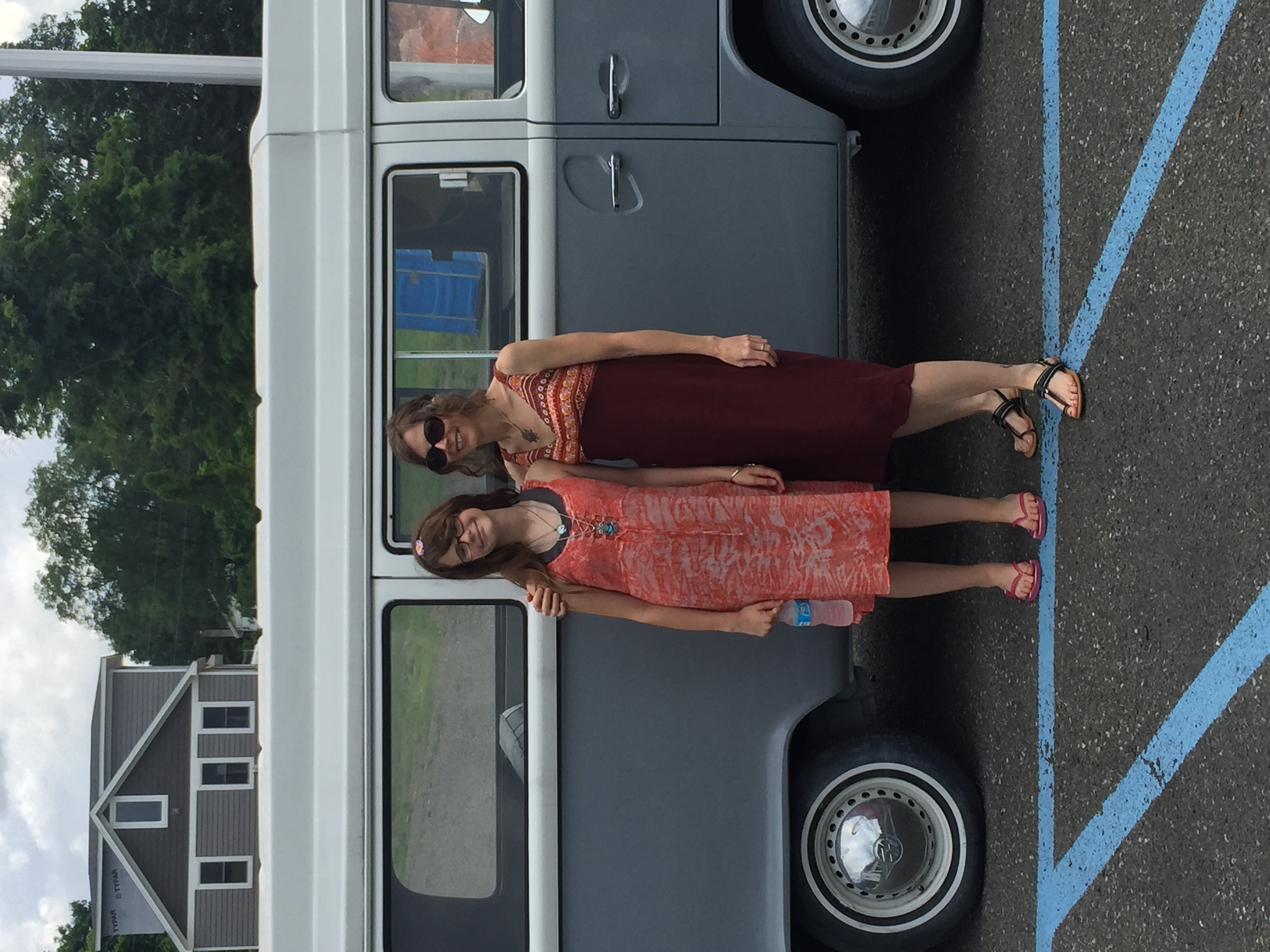 Kimberly with her daughter in Woodstock this summer.