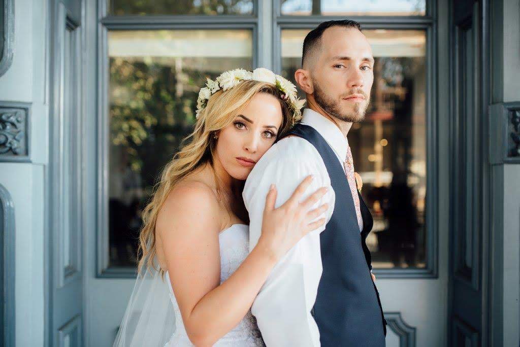 My wife and I on our wedding day, post-accident.