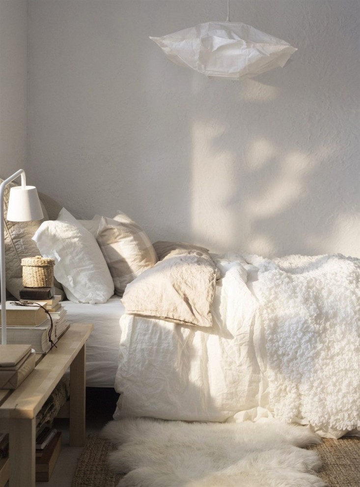 Nordic inspired bedroom by Ikea - makes me smile : )