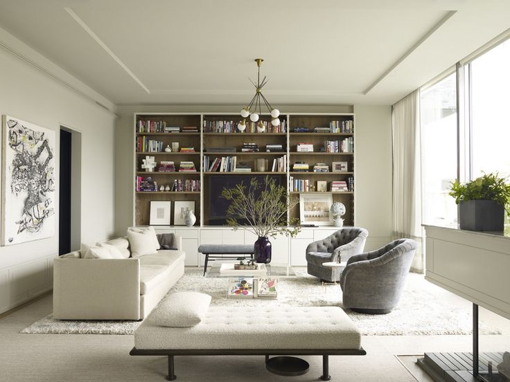 White with wooden built-ins - amazing!