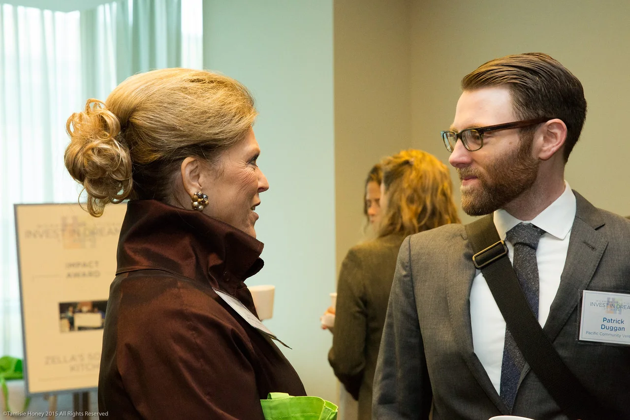 Conni Lemen-Kosla of California Bank & Trust and Patrick Duggan of Pacific Community Ventures