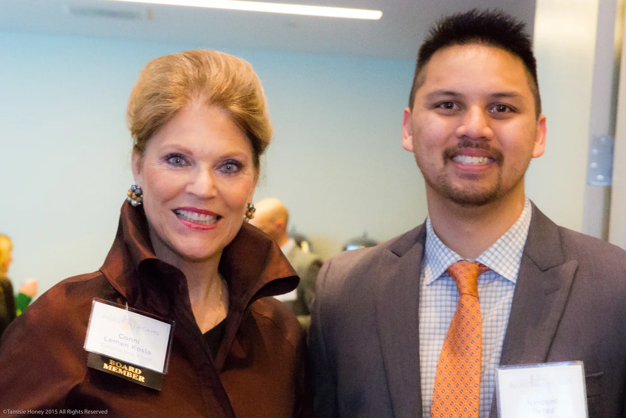 Conni Lemen-Kosla and Vincent Perez of California Bank & Trust