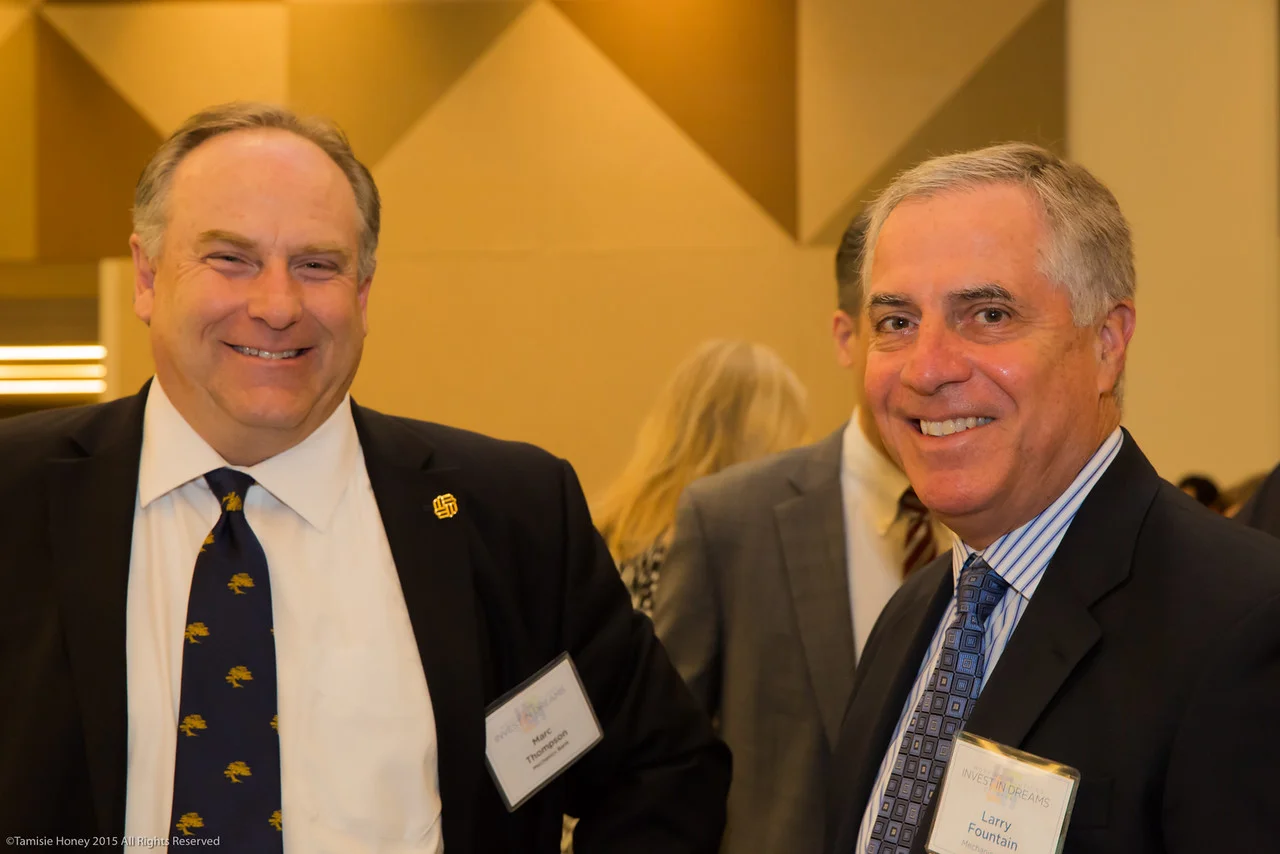 Marc Thompson and Larry Fountain of Mechanics Bank