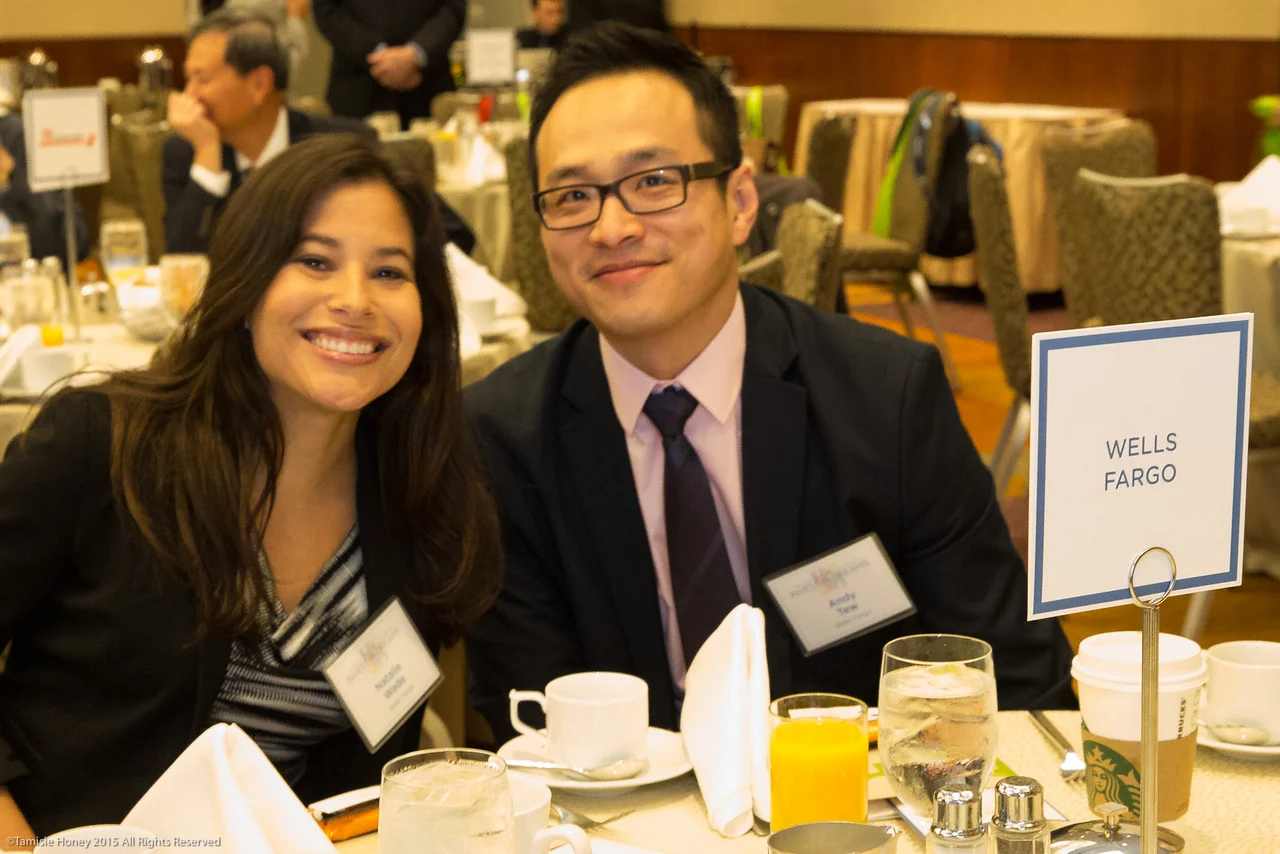 Natalie Wade and Andy Tew of Wells Fargo