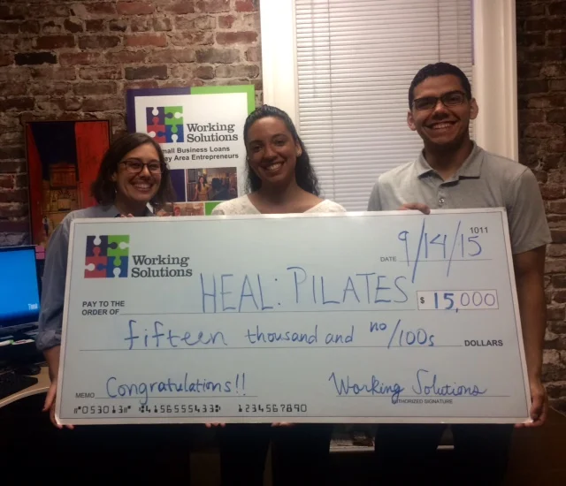 AYana of HEAL: Pilates with Business Consultant Jaclyn and Lending associate roberto