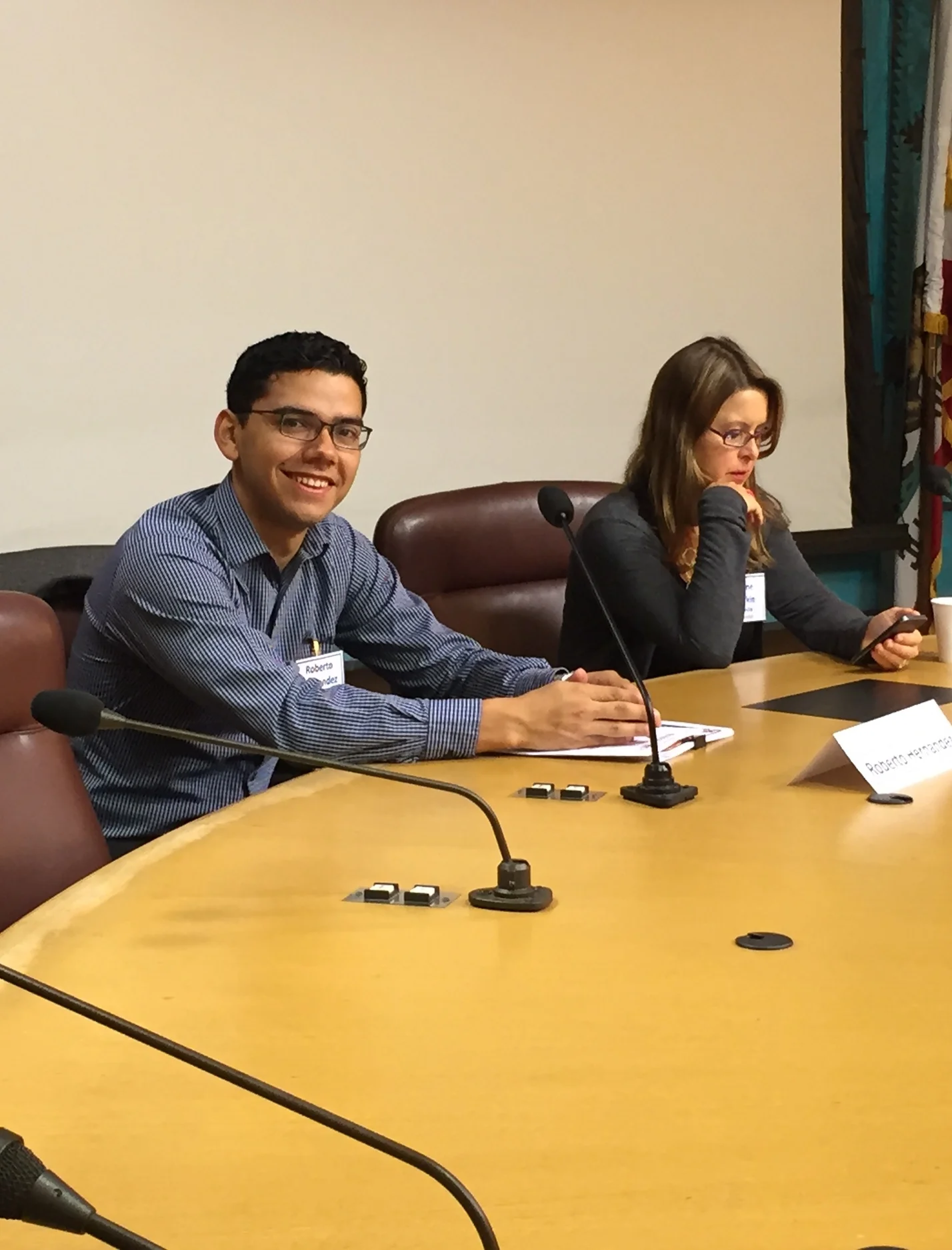 Working Solutions Business Lending Officer Roberto Hernandez at Small Business Week 2015. Meet him at the 'Latino Entrepreneurs: their Visions and Journeys' event on Tuesday evening 