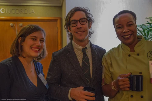 Jaclyn Anku of Working Solutions, Barrett Purdum of Taylor Stitch and Cheryl Johnson of CJ's Sweet & Savory Cobblers