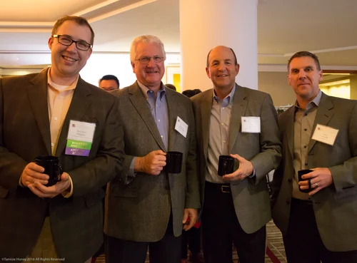 Franklin Haggas, George McCullogh, and Tom Park of California Bank of Commerce, and Mike Vanecek of TMC Financing