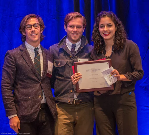 Barret Purdum and Michael Maher of Taylor Stitch, 2016 Imagine Award Winners, and Lorena Roman of Working Solutions
