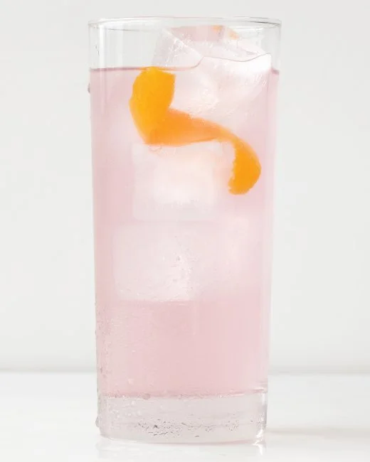 Coconut water vodka cocktail . Yum. I love a pink drink!