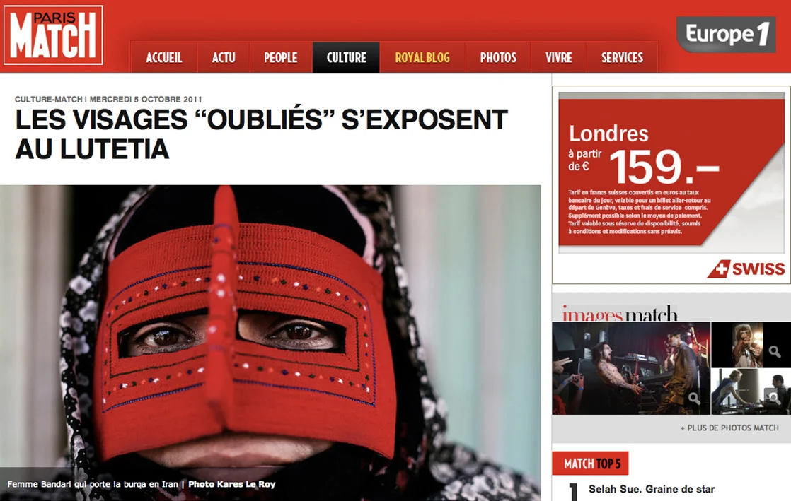 Paris Match / October 2011 > interview > parismatch.com/Culture/Art/Les-visages-oublies-s-exposent-au-Lutetia-153658